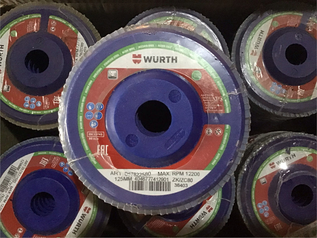 Lamellari WURTH 125 grana 80