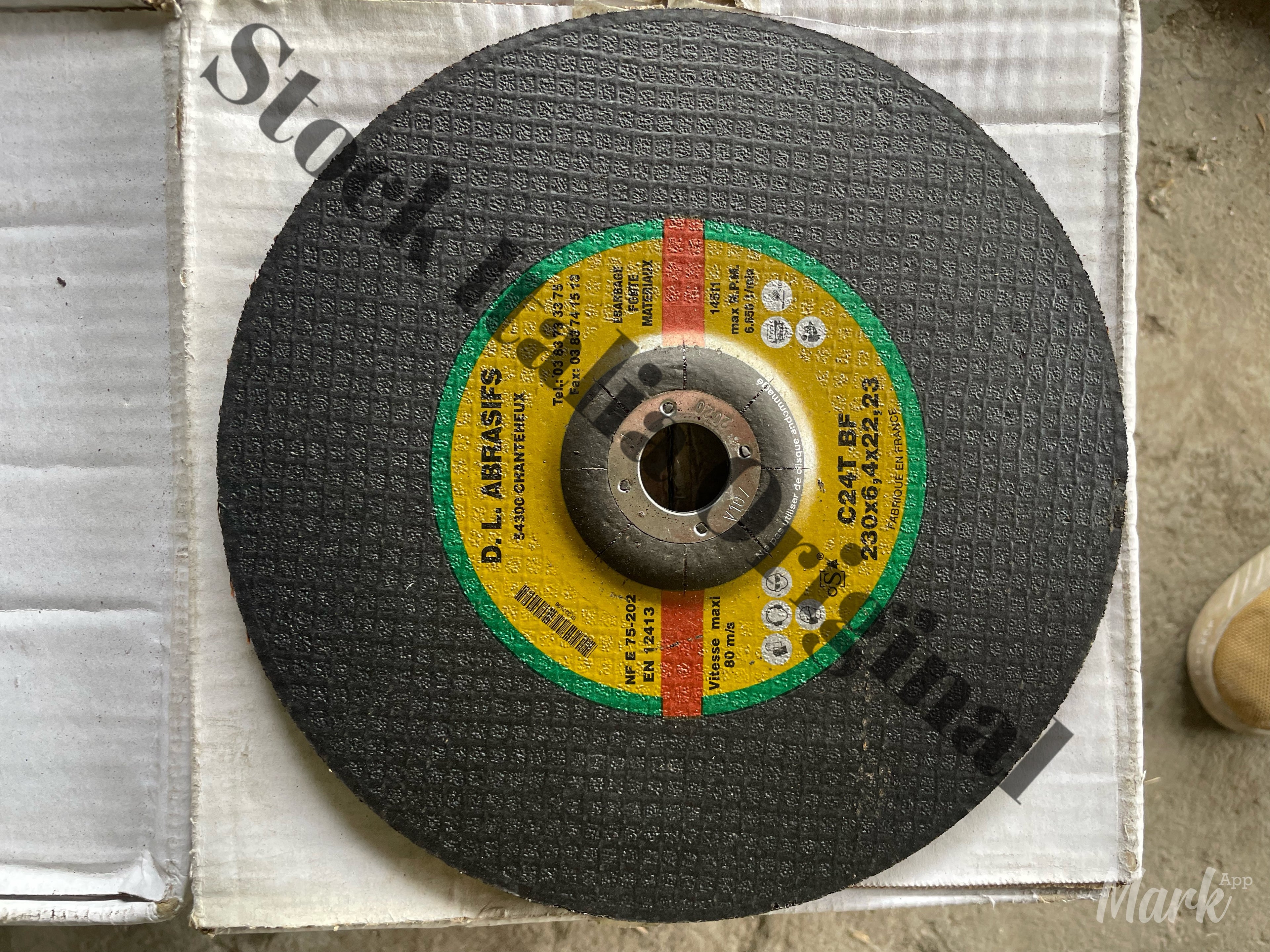 Stock 90 dischi da sbavo per pietra spessore 6.4 diametro 230