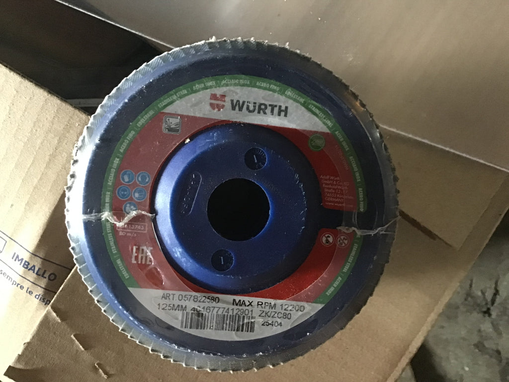 Lamellari WURTH 125 grana 80