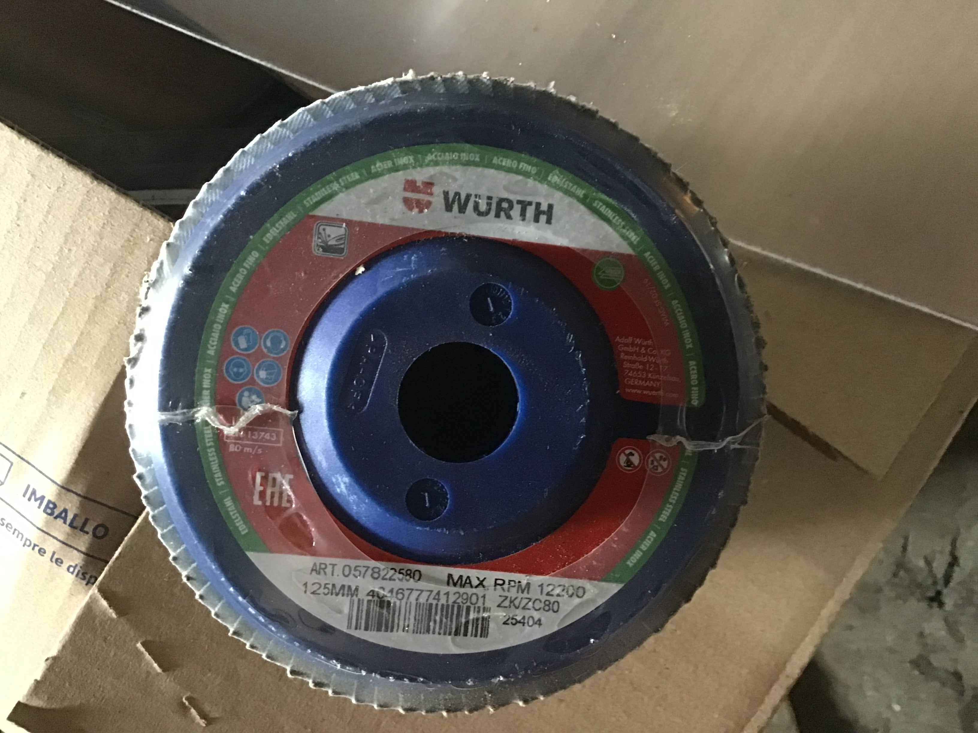 Lamellari WURTH 125 grana 80